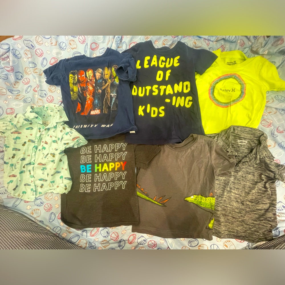 7 Shirt Bundle Boys Size 5